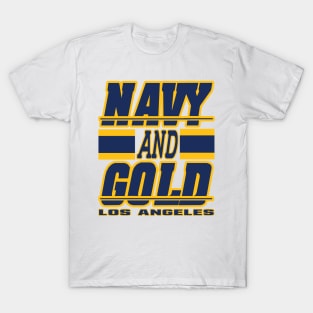 Los Angeles LYFE Navy and Gold LA True Football Colors! T-Shirt